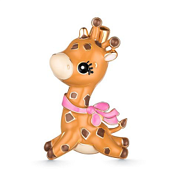 Брошь из розового серебра