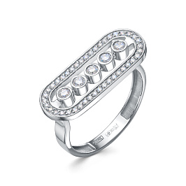 Кольцо из белого золота