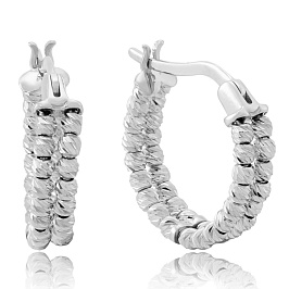 Серьги из белого золота