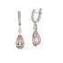 Серьги из белого золота с морганитами 10,55 ct