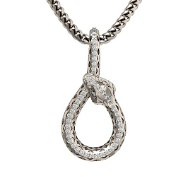 Подвеска из белого золота