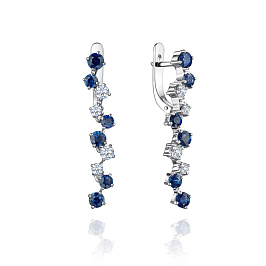 Серьги из белого золота