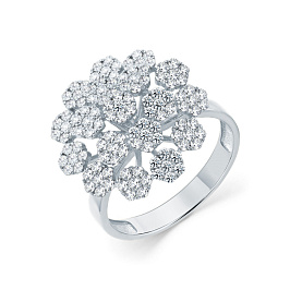 Кольцо из белого золота