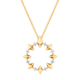 Колье из желтого золота