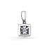 Подвеска из белого золота с бриллиантом 0,042 ct
