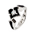 Кольцо из белого золота с бриллиантом 0,16 ct