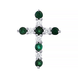 Крест из белого золота