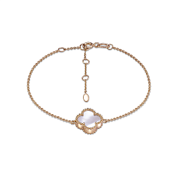 Браслет из розового золота с перламутром