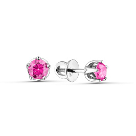 Серьги из белого золота с сапфирами 1,199 ct