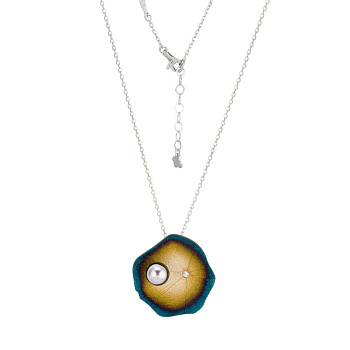 Колье из серебра с жемчугом 4 ct