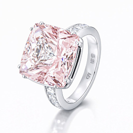 Кольцо из белого золота с морганитом 9,5 ct