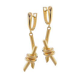 Серьги из желтого золота