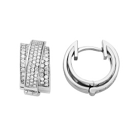 Серьги из белого золота