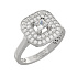 Кольцо из белого золота с бриллиантами 0,364 ct