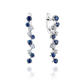 Серьги из белого золота