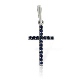 Крест из белого золота