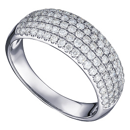 Кольцо из белого золота