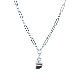 Колье из серебра с ониксом