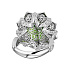 Кольцо из белого золота с турмалином 11,15 ct