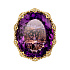 Кольцо  из желтого золота с аметистом 32,9 ct