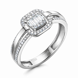 Кольцо из белого золота