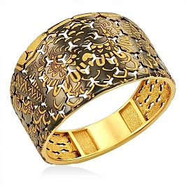 Кольцо из желтого золота (17.5)