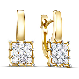 Серьги из желтого золота