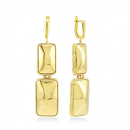 Серьги из золота с английским замком