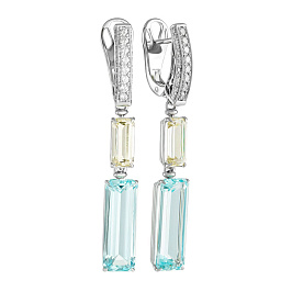 Серьги из белого золота