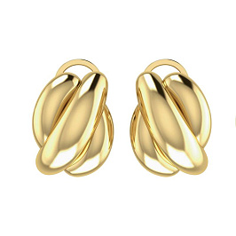 Серьги из желтого золота