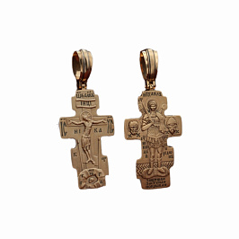 Крест из розового золота