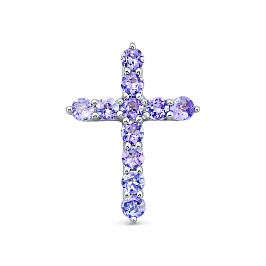 Крест из белого золота