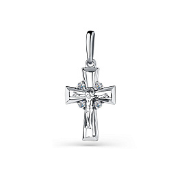 Крест из белого золота