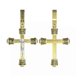 Крест из желтого золота