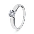 Кольцо из белого золота с бриллиантом 0,56 ct