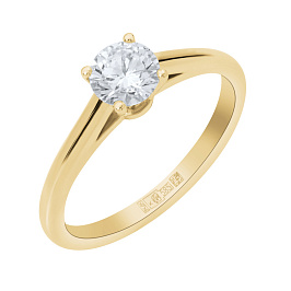 Кольцо DANAYA  из желтого золота с бриллиантом 0,31 ct