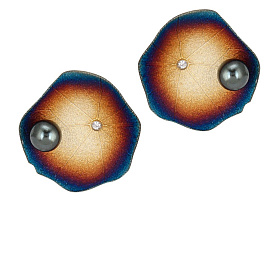 Серьги из серебра с жемчугом 8 ct