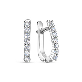 Серьги из белого золота