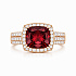 Кольцо из желтого золота с цирконом 8,2 ct