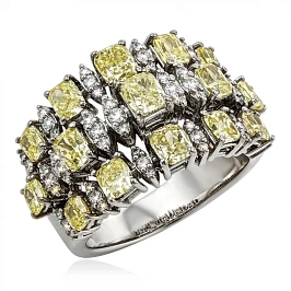 Эксклюзивное золотое кольцо с бриллиантами