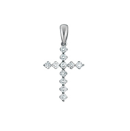 Крест из белого золота