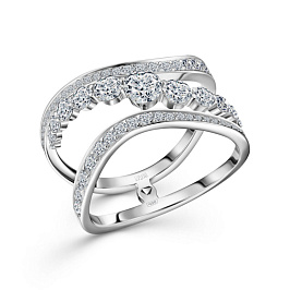 Кольцо ALROSA  из белого золота