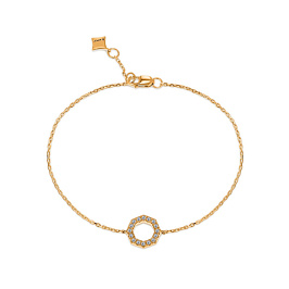 Браслет ALROSA  из желтого золота