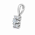 Подвеска из белого золота с бриллиантами 0,24 ct