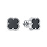 Серьги из белого золота с ониксами 3,295 ct