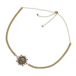 Колье из бижутерного сплава