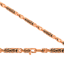 Цепь из розового золота