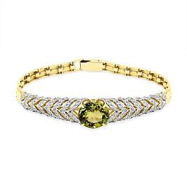 Браслет из золота с турмалином 6,57 ct