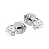 Серьги DANAYA  из белого золота с бриллиантами 0,46 ct