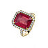 Кольцо из желтого золота с рубином 7,29 ct